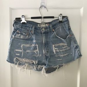 Levi's Vintage Distressed Denim Shorts